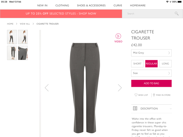 Smart work trousers that control & hold in flabby thighs?