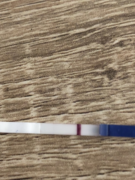 Faint pregnancy tests