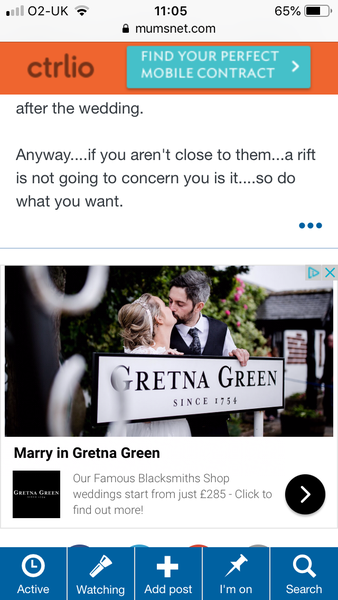 To say our wedding is about us, not family?