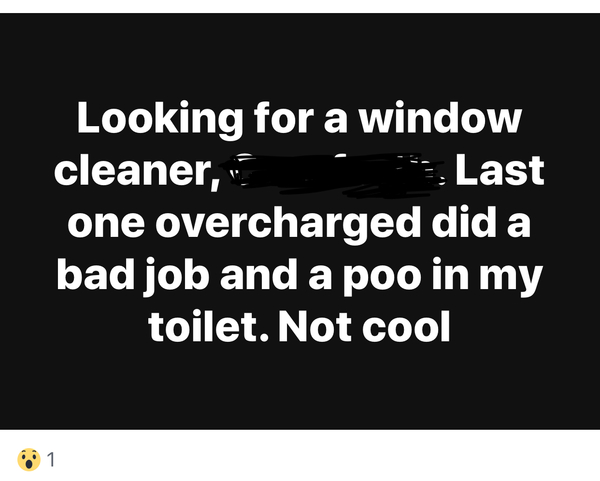 My favourite facebookism of the day...