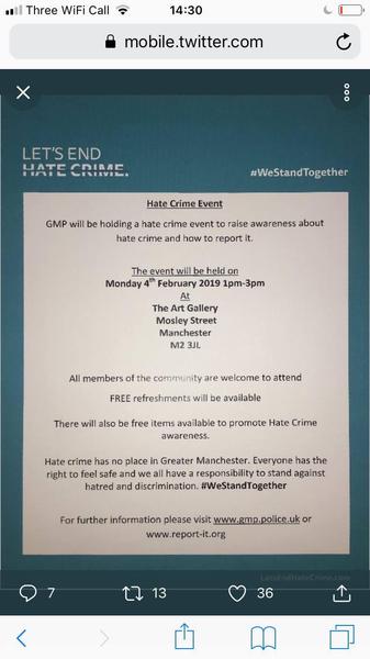 Greater Manchester Police claim “terf is not a slur”