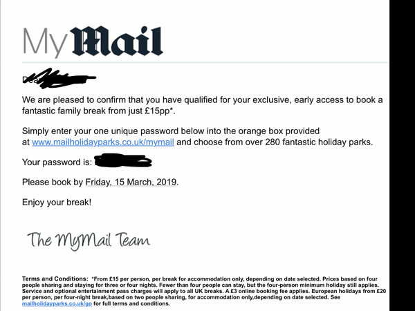 ..to ask if you read Daily Mail....and if so could I have the unique code off the back page if you're not going to use it?