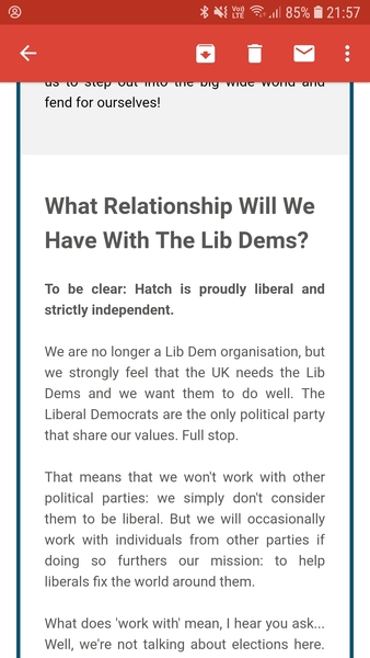 Cancelling Lib Dem membership