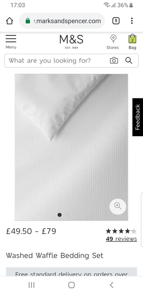 White cotton waffle bedding