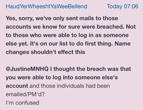 Mumsnet data breach - please read