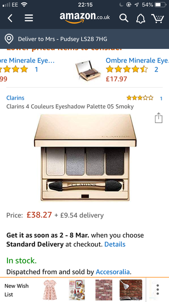 Clarins eyeshadow alternative