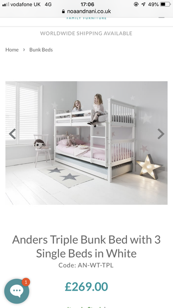 To ask if triple bunk beds are the pain in the arse I imagine them to be?