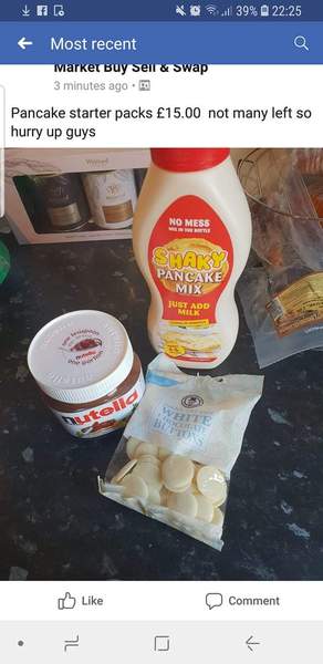 Facebook tat shrove Tuesday special