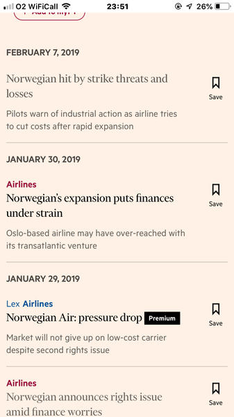 Norwegian Airline to N Y?