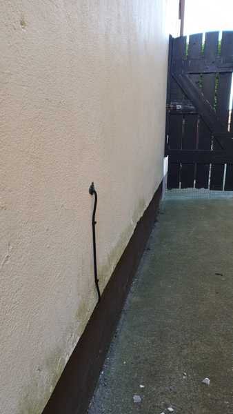 Neighbours put cable into their house from my side passage (pic)