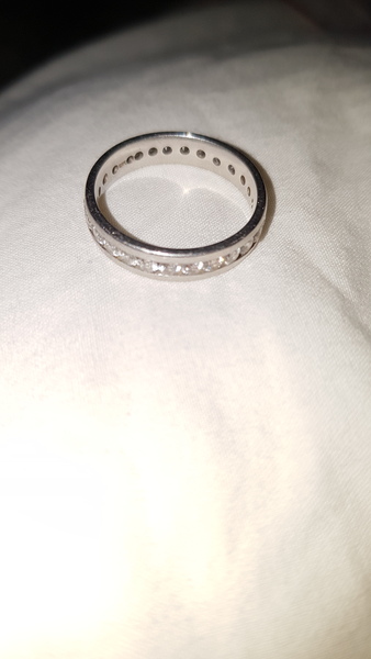 Wearing wedding ring without engagement ring.