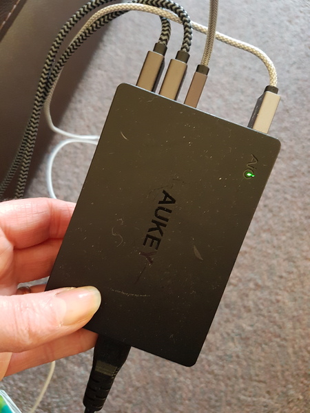 Please show me where you charge your phones
