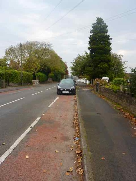 Cyclists on pavements