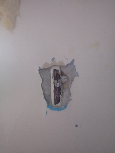 What's this? Found wires under lining paper