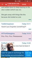 As in the doghouse blocking the active/watching tabs etc