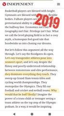 So what if trans women take over women’s sport?