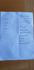 Found a shopping list... with a code?