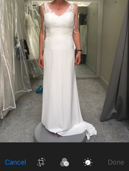 To ask whether you’d wear your wedding dress to the party?