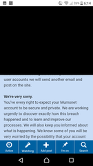 Black areas on mobile