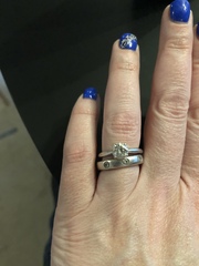 If you have a solitaire engagement ring....