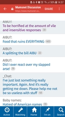 As in the doghouse blocking the active/watching tabs etc