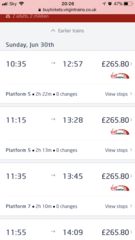 Manchester to  London