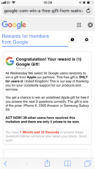 Spam pop up on safari