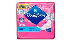 Body form pink un scented pads
