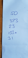 Found a shopping list... with a code?