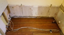 How to treat black mould - very old floorboards (pic)