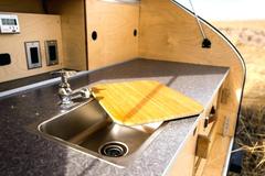 How many cm of counter space does a kitchen need?
