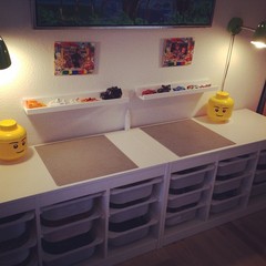 To ask for the simplest way to organize a fuckton of lego?