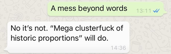 Westminstenders: Here we go again