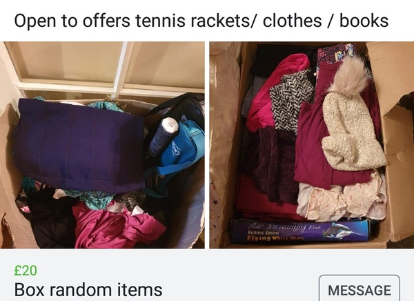 To think I've hit a new high on Facebook selling crap