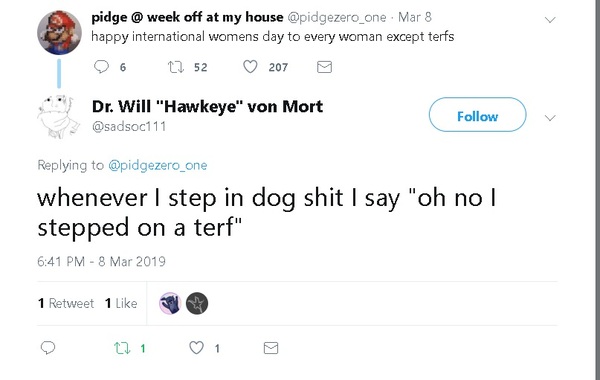 Complaining about an "anti-TERF" workshop at YIWW - help please!
