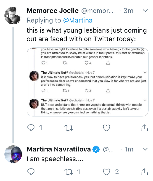 Martina speaks out!