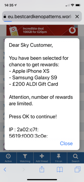 Anyone else getting this spam on Mumsnet?