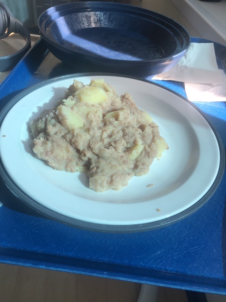 Cornedbeef hash with garlic