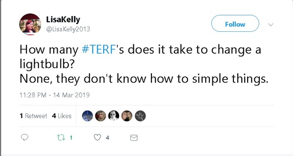 Anti-terf joke by York LGBT forum co-chair