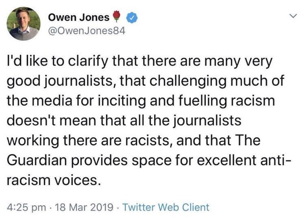 What happened between Owen Jones and Sali Hughes over the weekend?