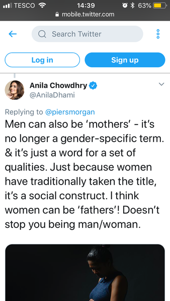 'Female identifying mothers'