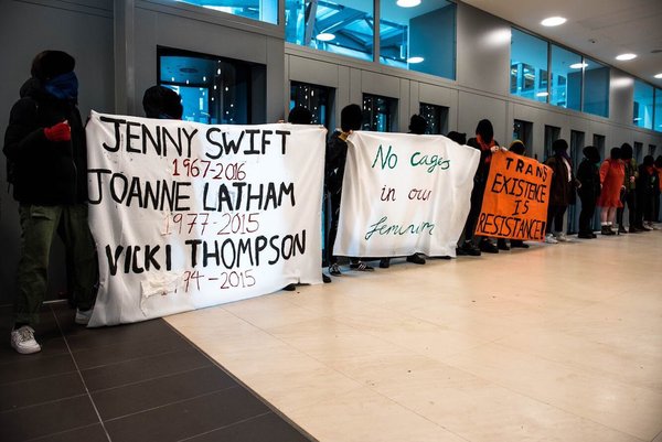 Trans activists occupying MoJ