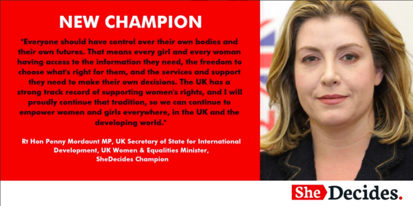 International Women’s Day Q&A with Penny Mordaunt MP, Secretary of State for International Development NOW CLOSED TO NEW QUESTIONS