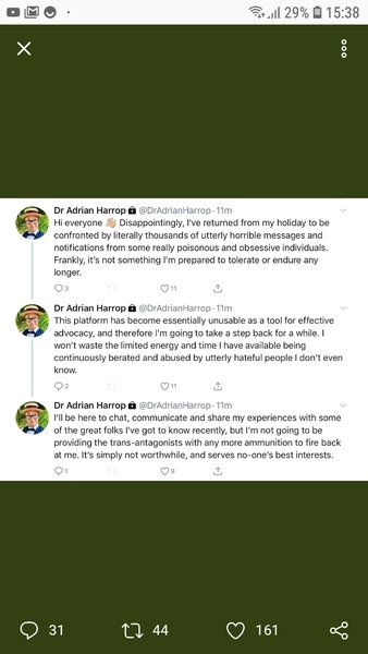 Dr Adrian Harrop thread the fourth. "GMC do care & have taken it to the next level"