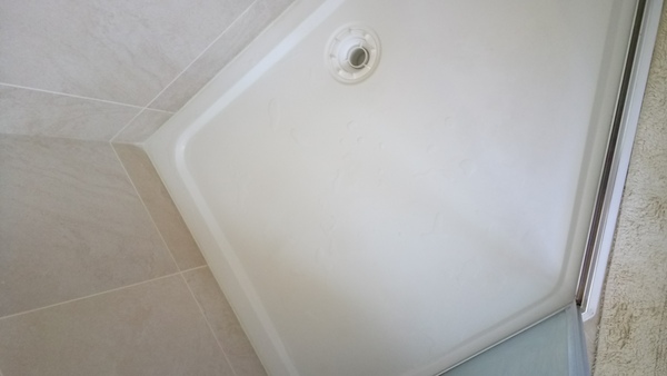 I am excited about cleaning the shower tray