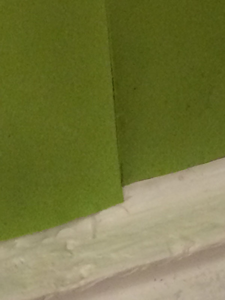 Decorator has made a hash of wallapering