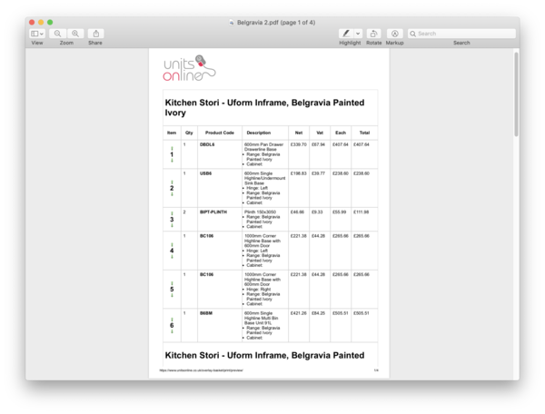 Units online planning service