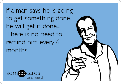 To be frustrated at my husbands unwillingness to attempt DIY