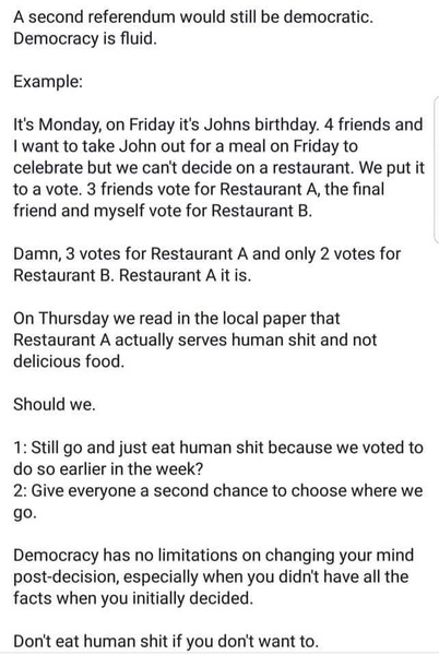 The fucking patronising response from the govt to the 6million petition