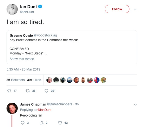 Westminstenders: Chaos